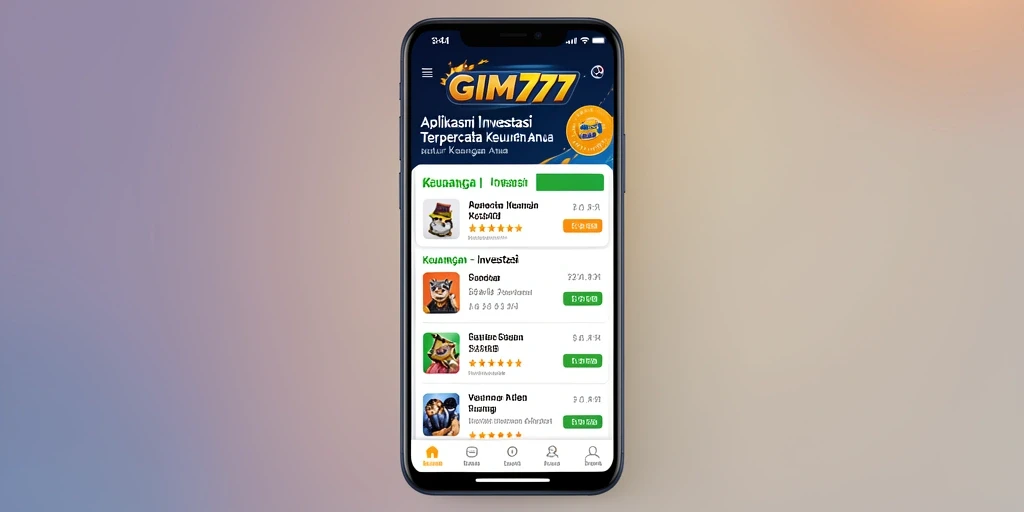 Tampilan antarmuka GIM777 yang modern dan mudah digunakan.