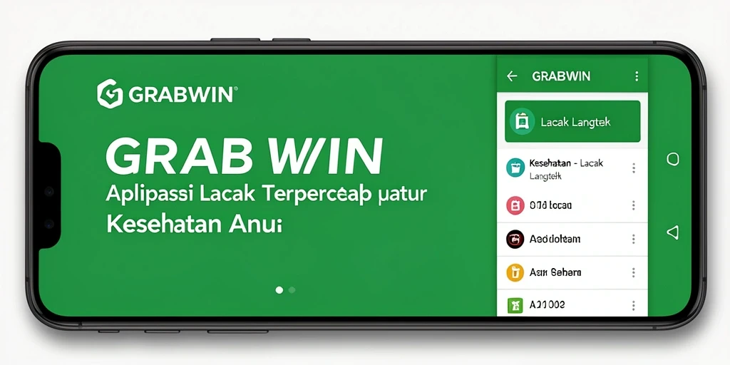 Tampilan antarmuka GRABWIN yang menampilkan fungsi Lacak Langkah.