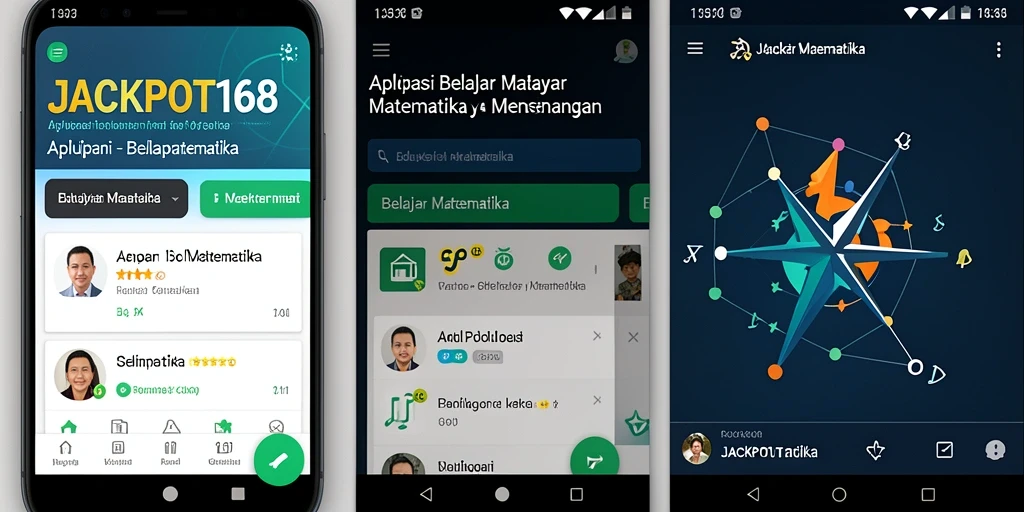 Antarmuka aplikasi JACKPOT168 untuk belajar matematika yang interaktif dan menarik.